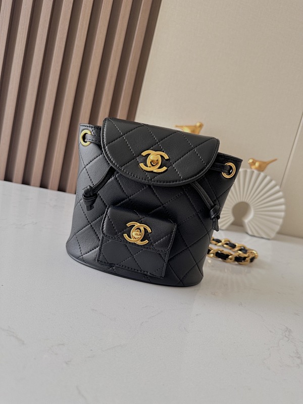 Chanel A2211 Black Vintage Mini Backpack