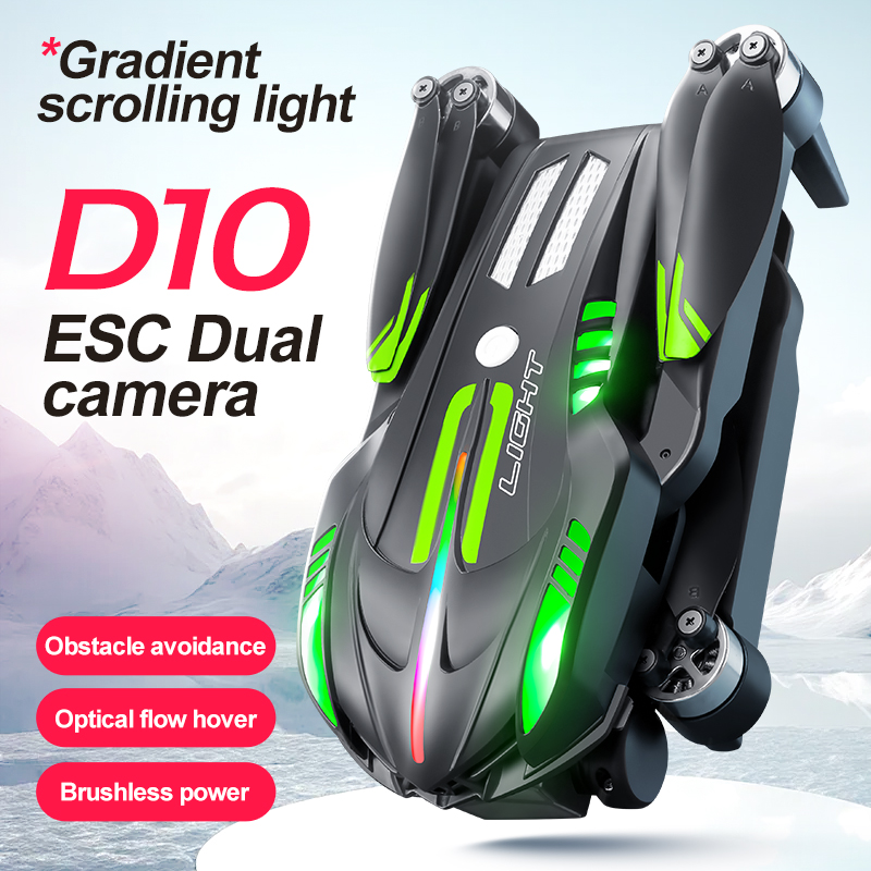 D10 Brushless Motor Drone with HD Camera｜Obstacle Avoidance FPV Quadcopter｜Optical Flow Positioning Remote Control Drone
