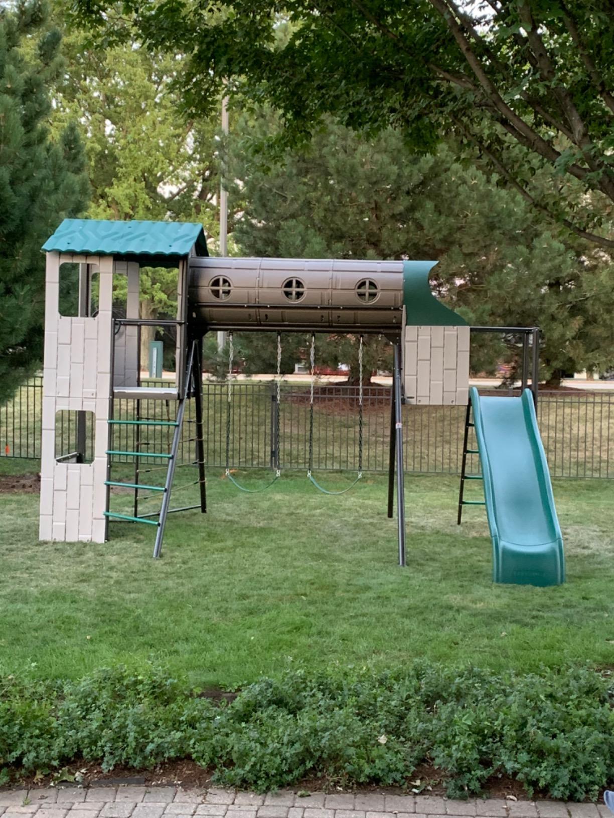 Lifetime Adventure Tunnel Swing Set