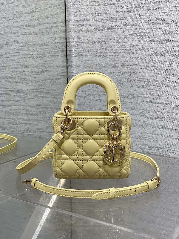 Lady Dior Mini Bag Yellow