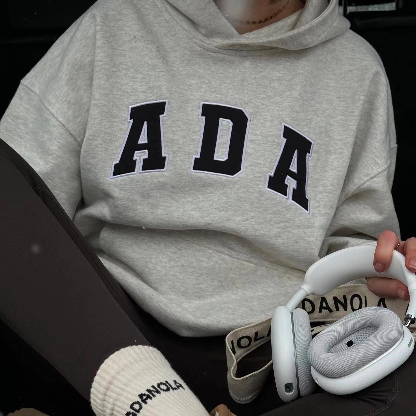 Adanola  Letter Print Hoodie
