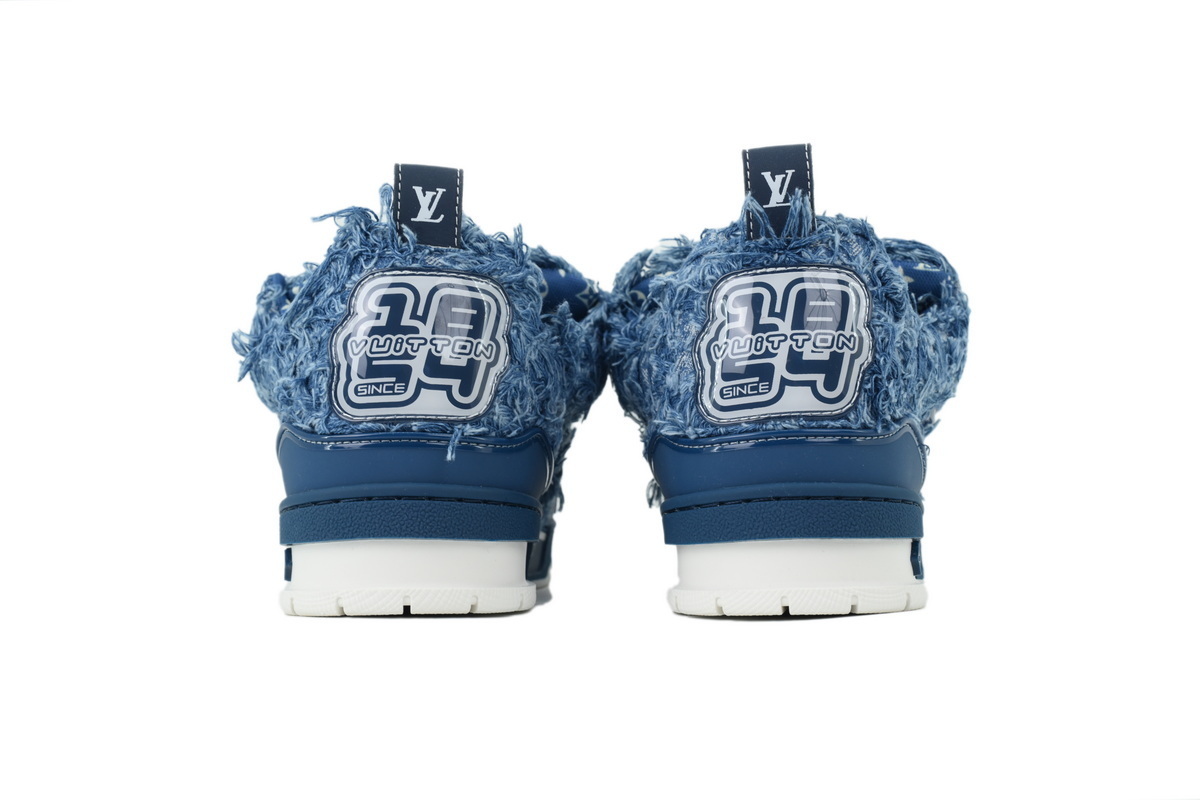 Louis Vuitton LV Skate Sneaker Plum Blossom Diamond Blue