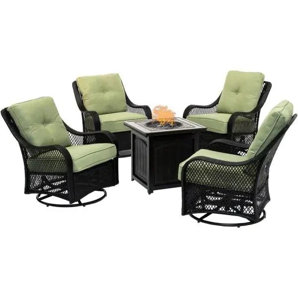 5-Piece Steel Patio Fire Pit