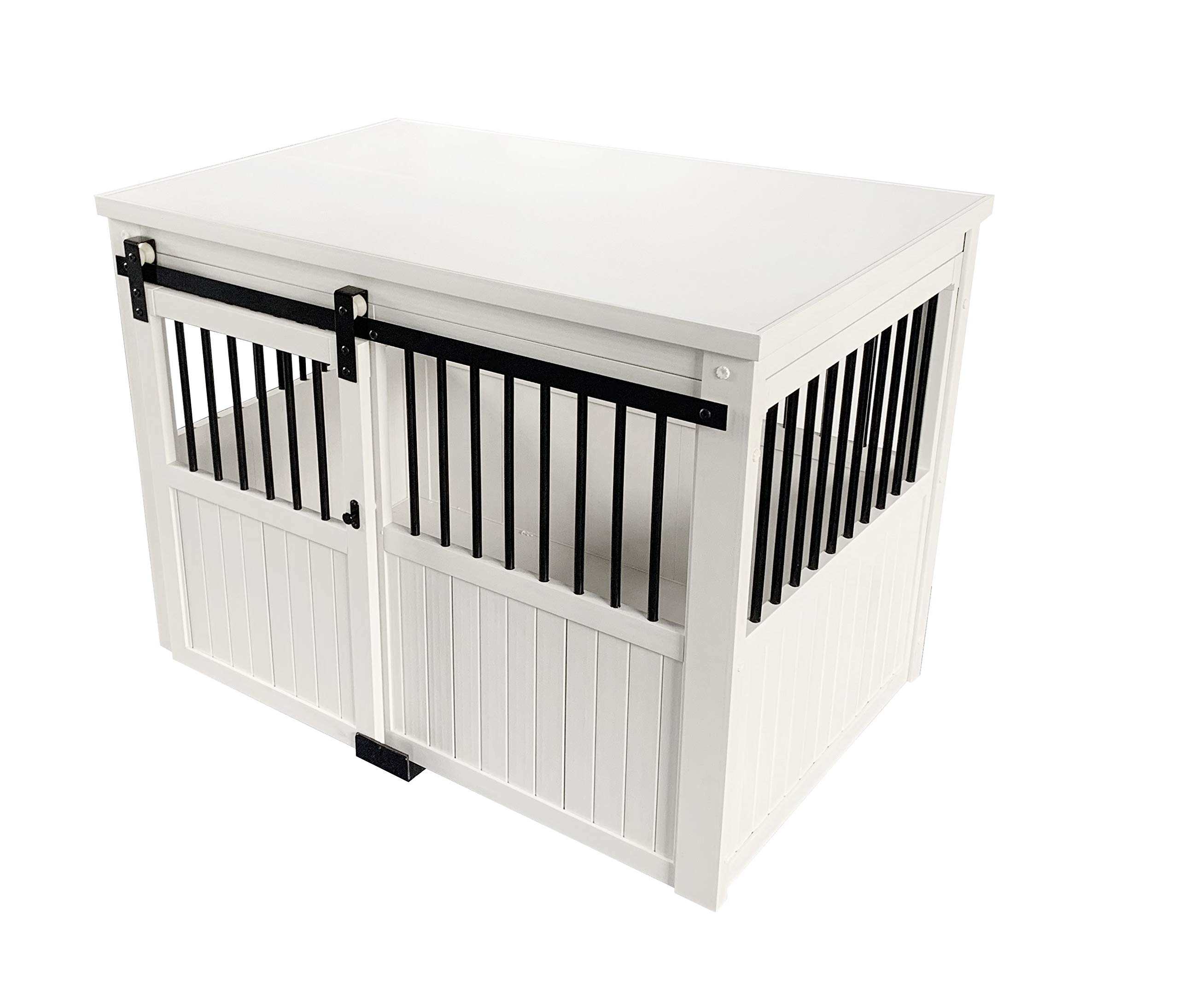 Homestead Sliding Barn Door Furniture Style Dog Crate
