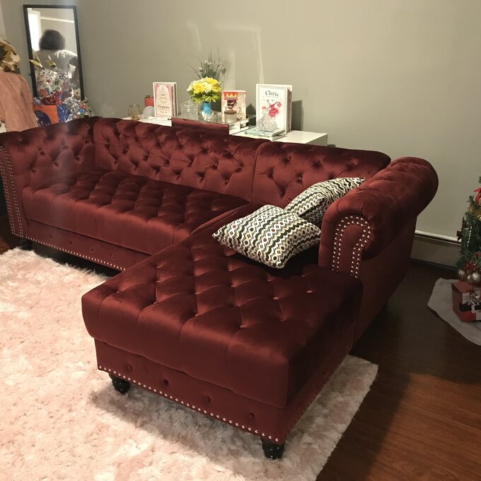 Lora 2 - Piece Upholstered Chaise Sectional