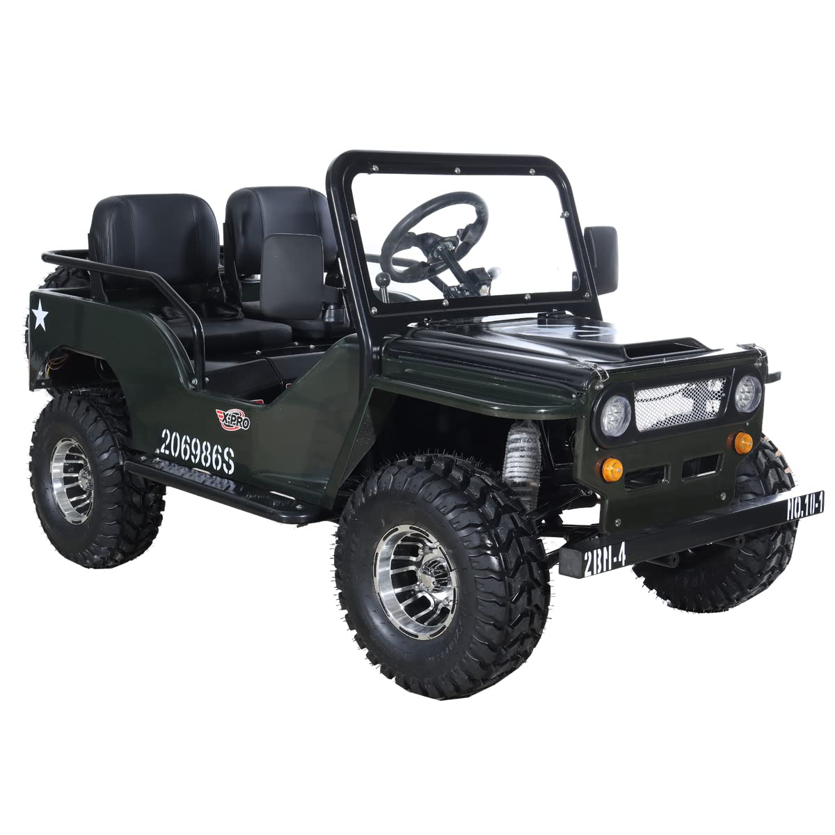 X-PRO 125cc Go Kart with 3-Speed Semi-Automatic Transmission