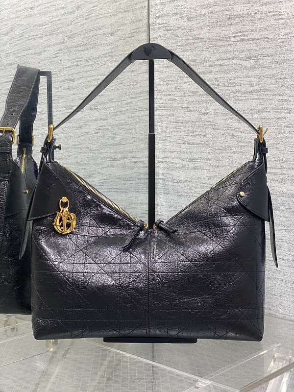 Dior Toujours Hobo Bag Black Quilted Medium