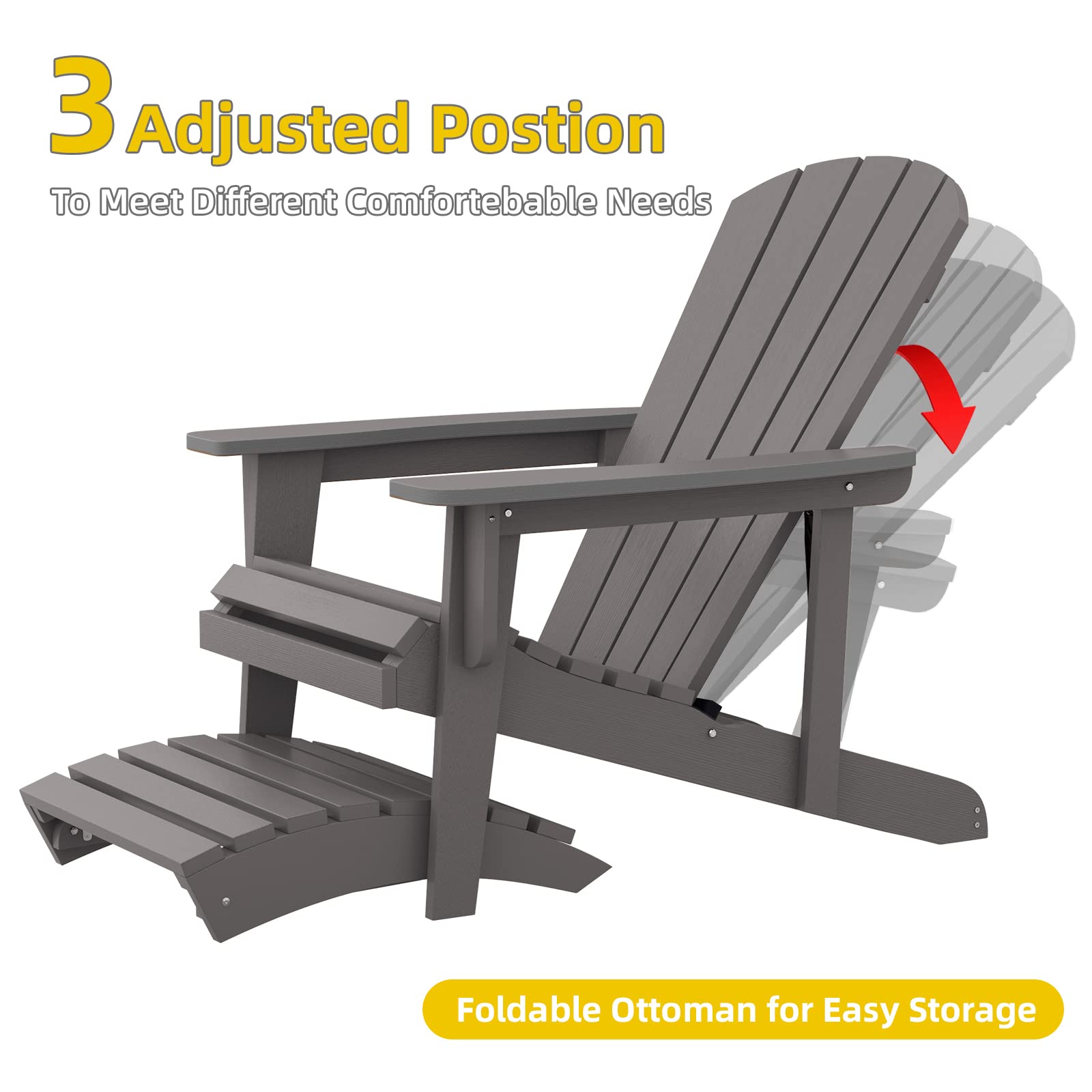 5-Piece Adirondack Chair Set