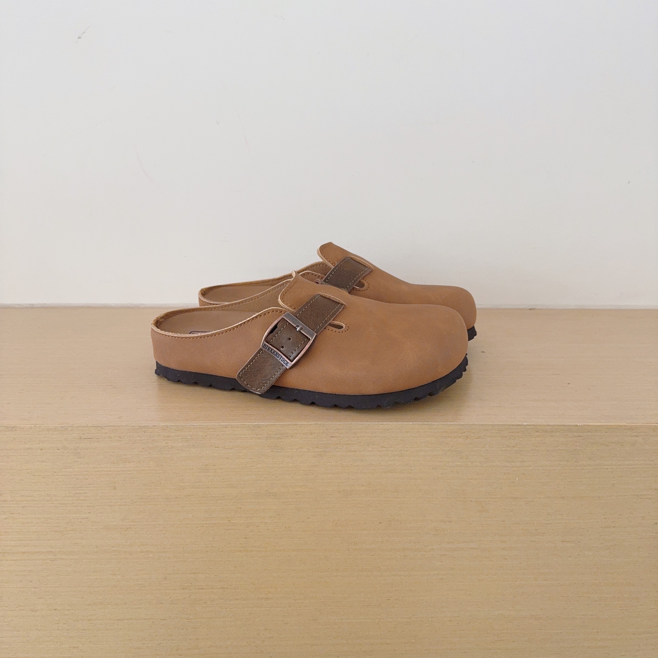 Color-Block Birken-Style Clogs