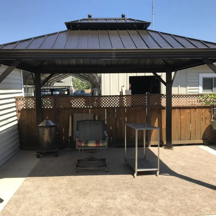 12 Ft. W x 10 FT. D Aluminum Patio Gazebo