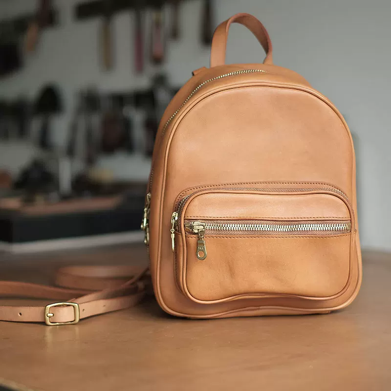 Women's square casual small backpack