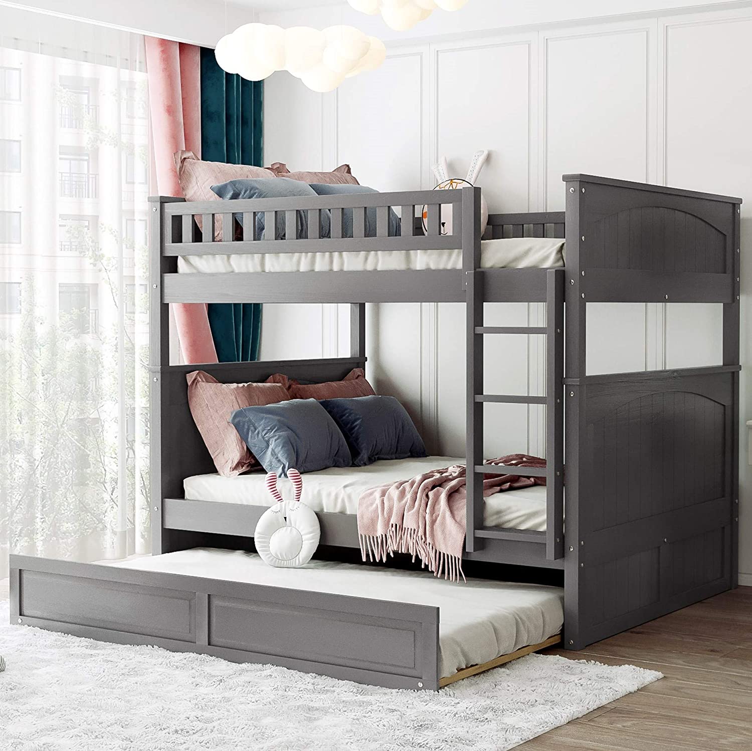 Full Over Full Bunk Bed for Kids Teens