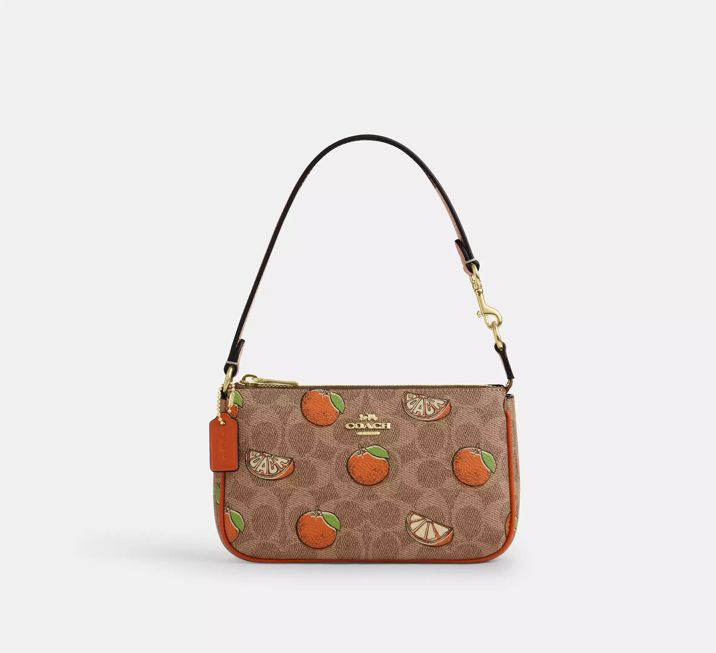 Nolita 19 In Signature Canvas With Orange Print