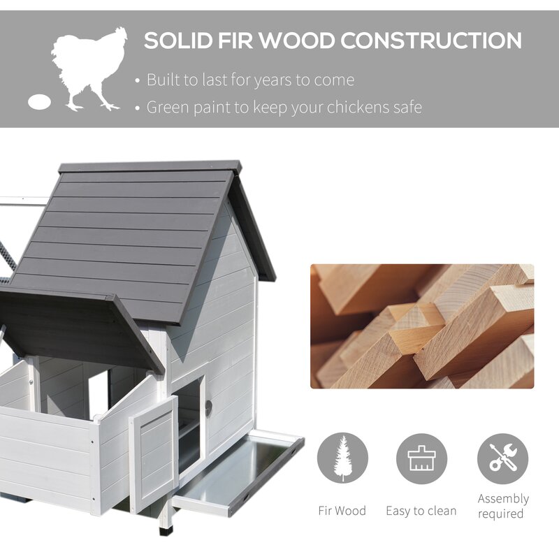 Camas Chicken Coop with Chicken Run For Up To 3 Chickens