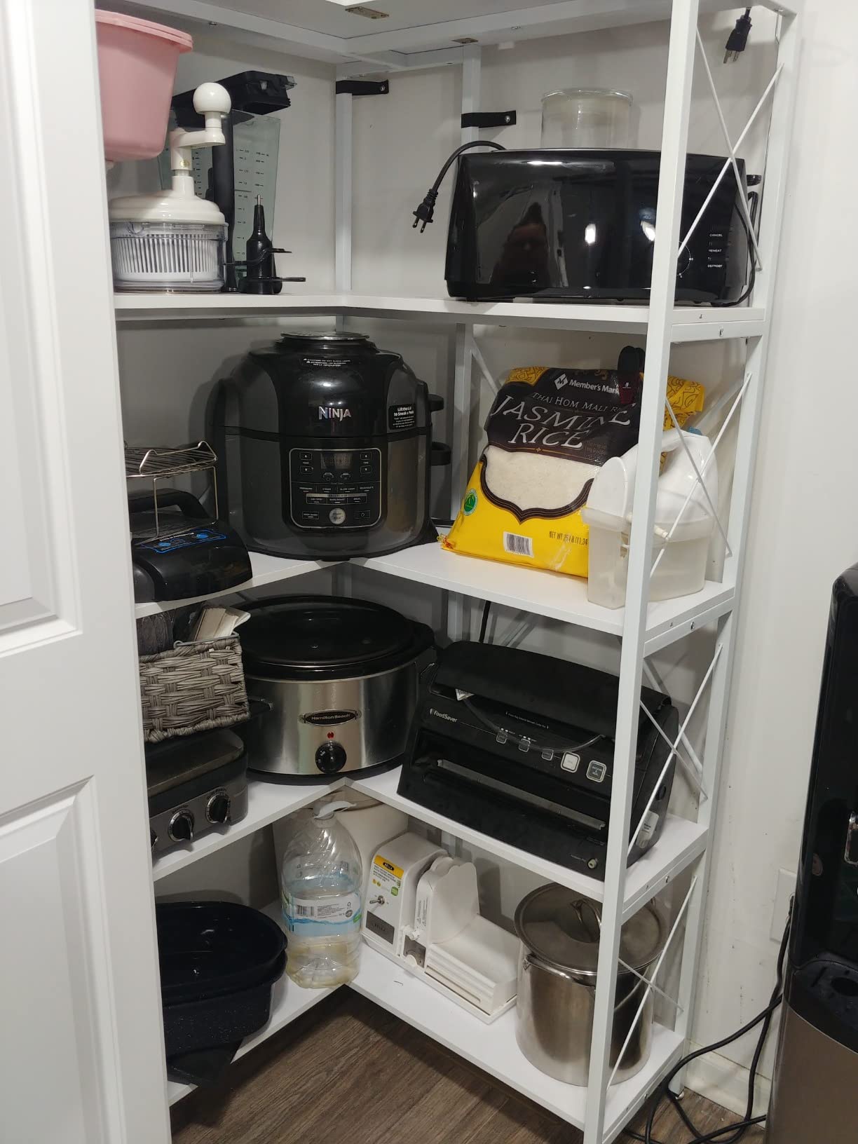 5-Shelf Corner Bookshelf