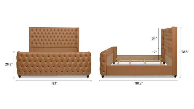 Jennifer Taylor Home Brooklyn King Tufted Panel Bed