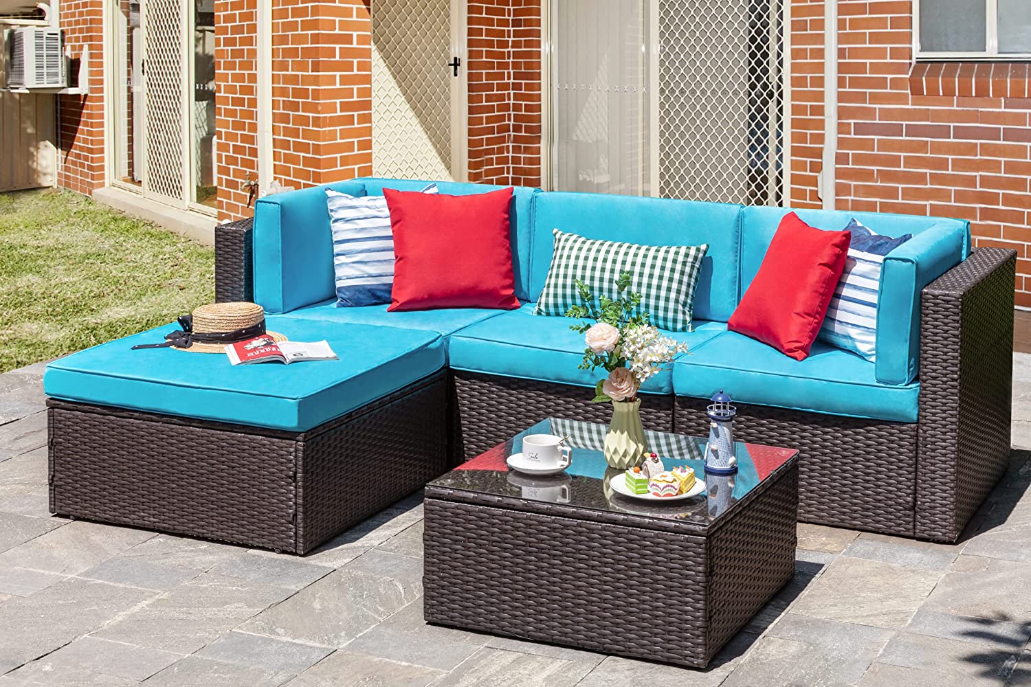 5 Pcs Patio Furniture Sets