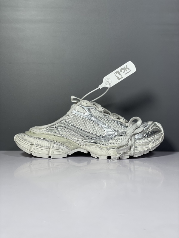 Balenciaga 3XL Mule Silver Sneakers