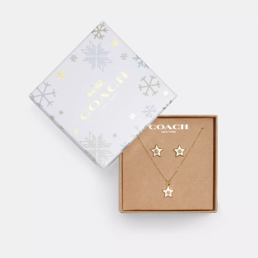 COAthtCH Star Earrings And Necklace Set