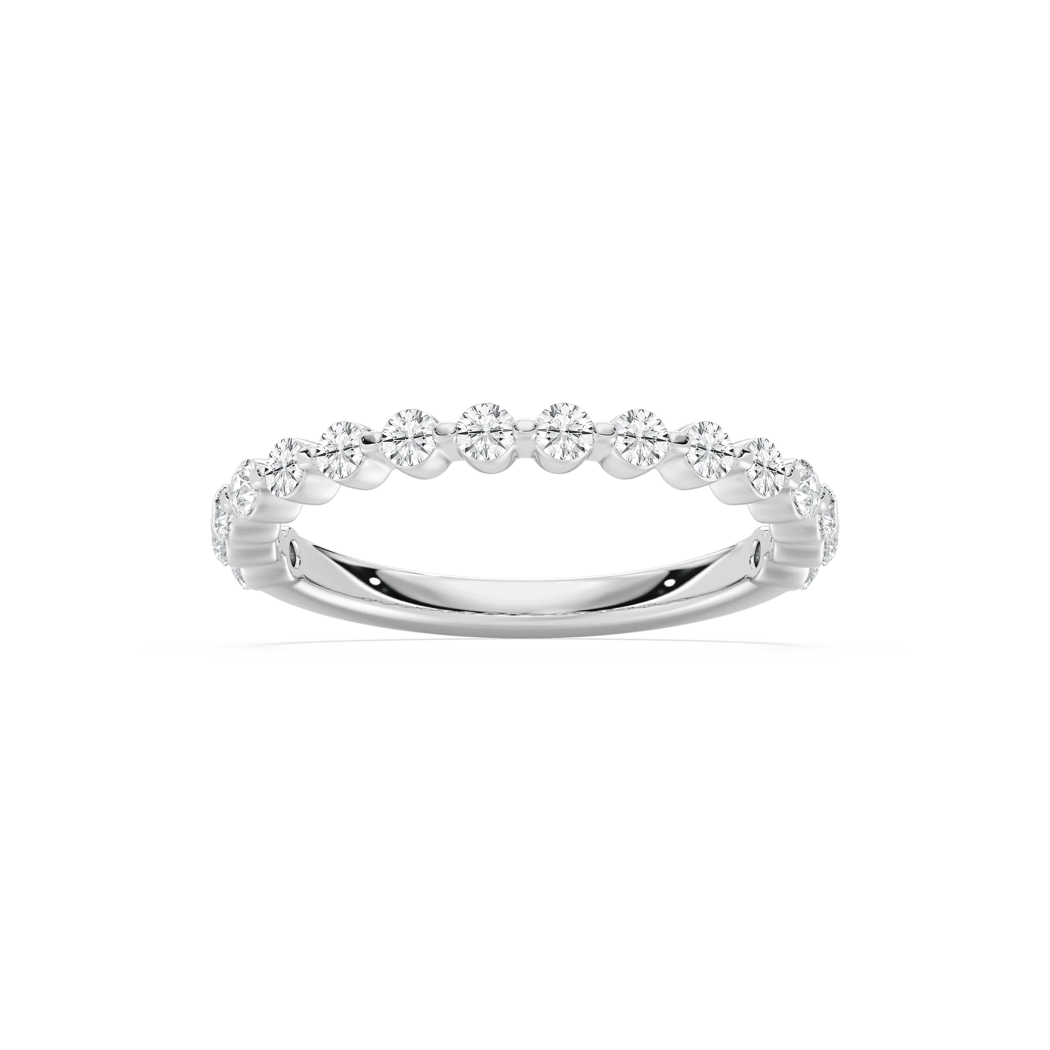 Willow Grand 1/2 ctw Round Lab Grown Diamond Shared Prong Wedding Band