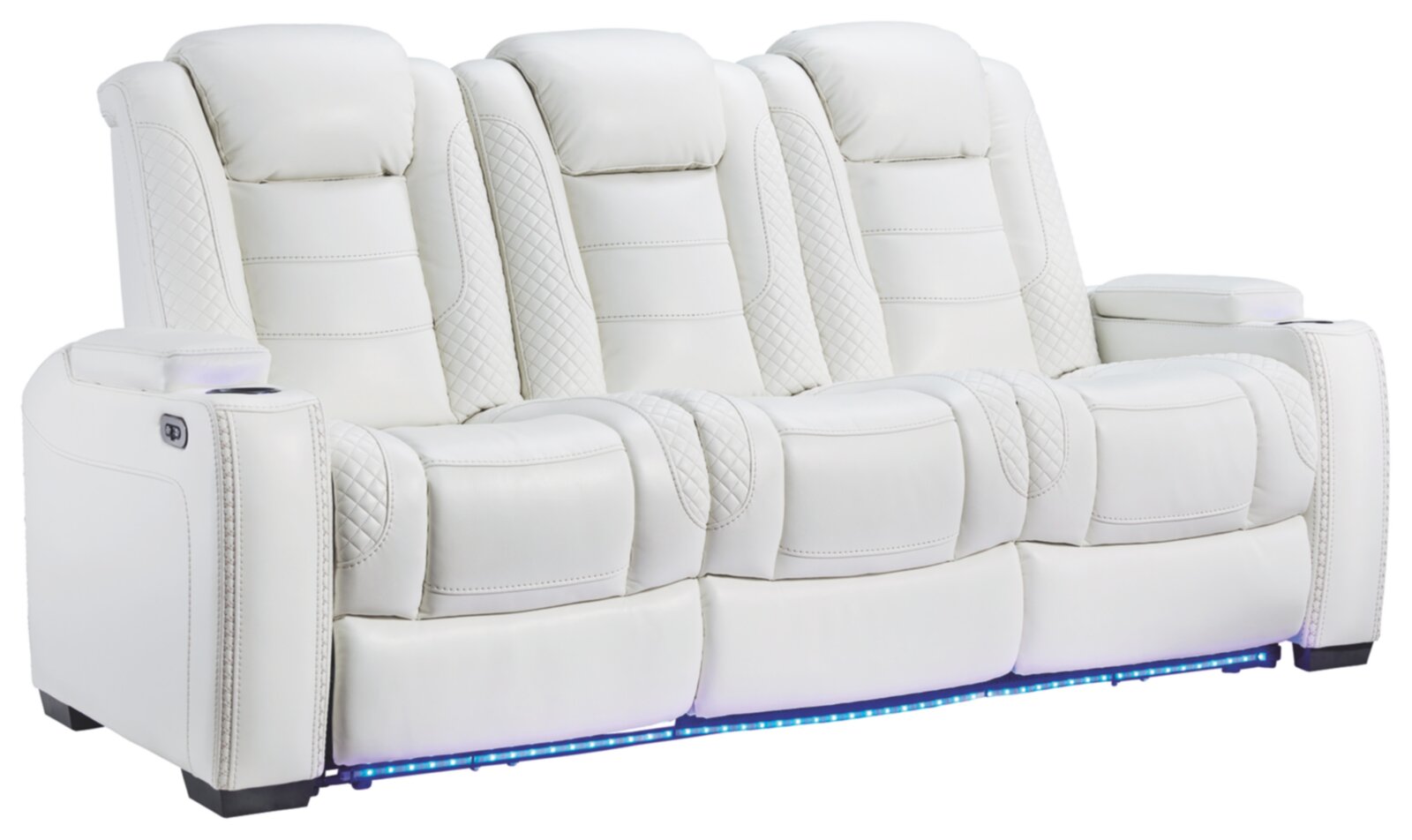 85.25'' Wide Home Theater Sofa with Cup Holder
