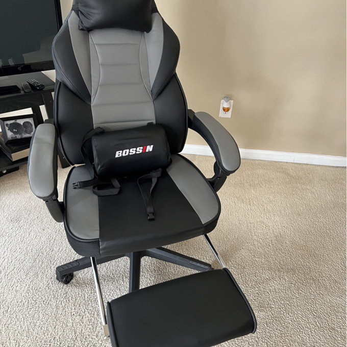 Racing Style Large Size High-Back PU Leather Gaming Chair
