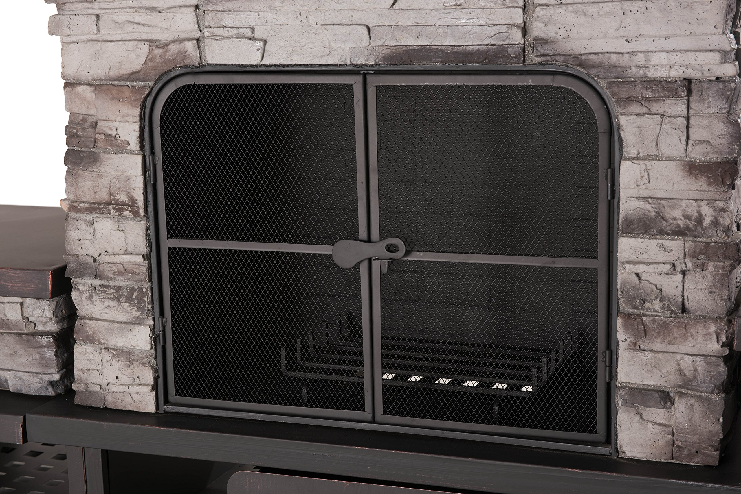 Bel Aire Fireplace Large with Two Table-Flats