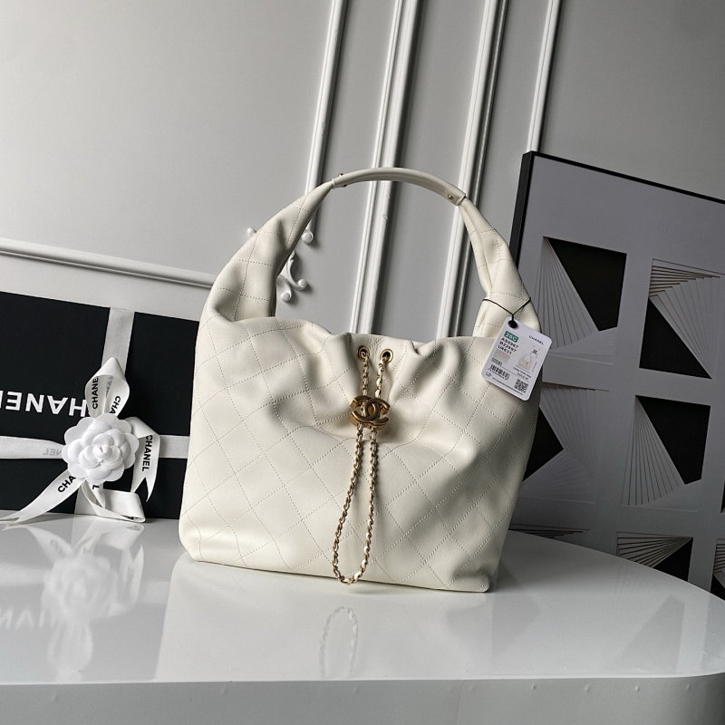 Chanel AS5967 White Large Hobo Bag