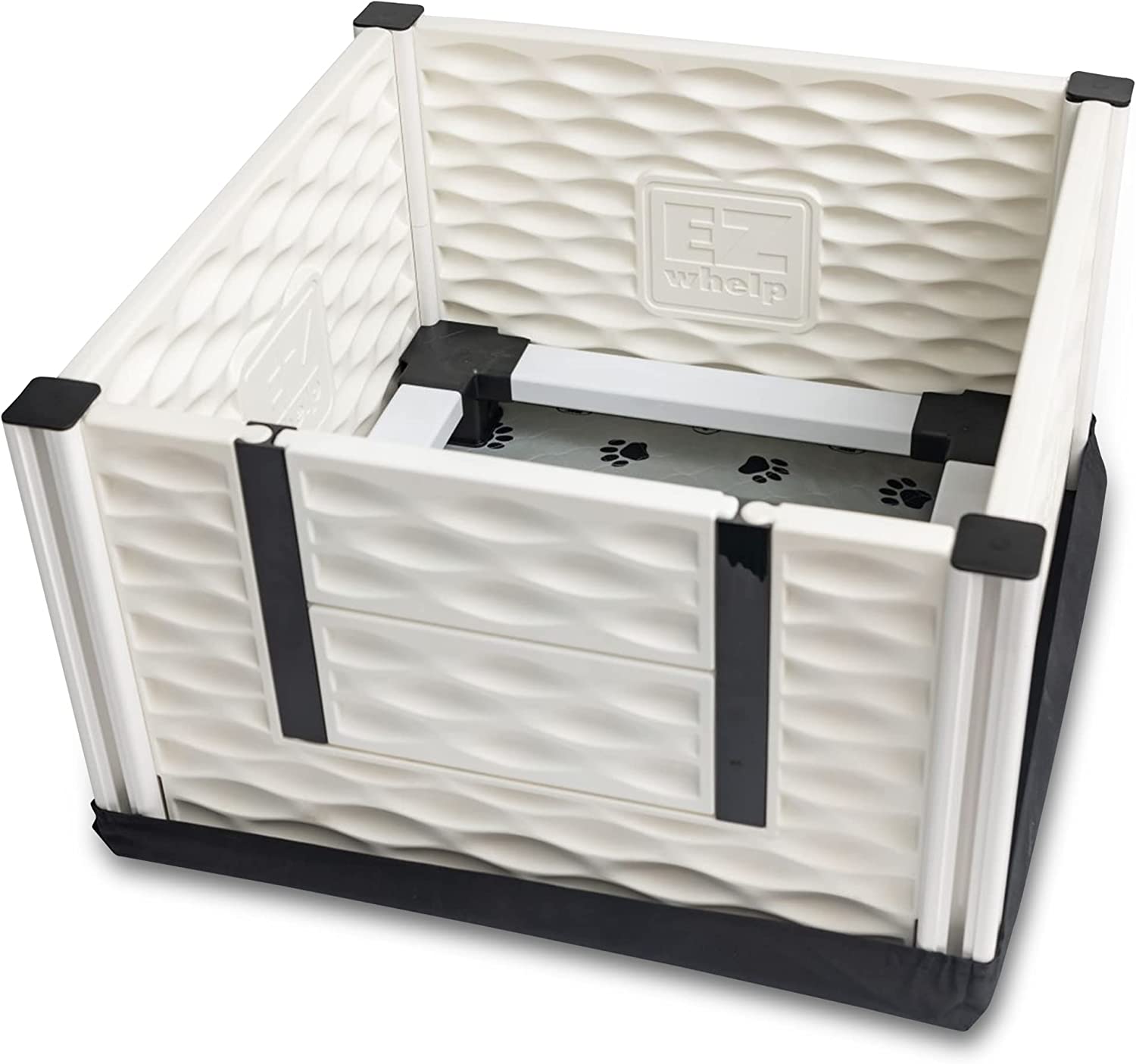 Puppies - Indoor Dog Whelping Pen with Rails - Puppy Playpen
