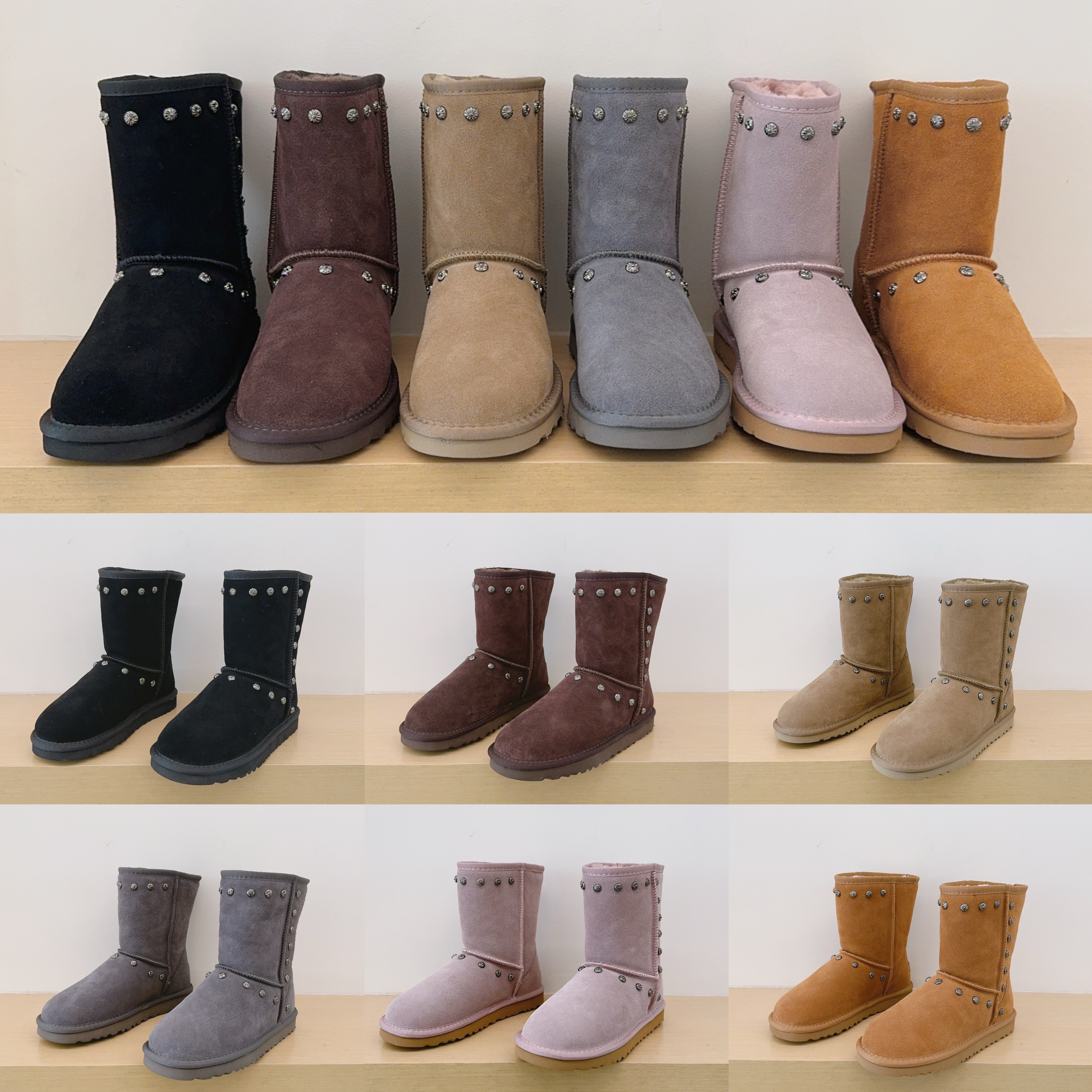 UGG Kids 5825 Mid-Calf Boots Cross Motif