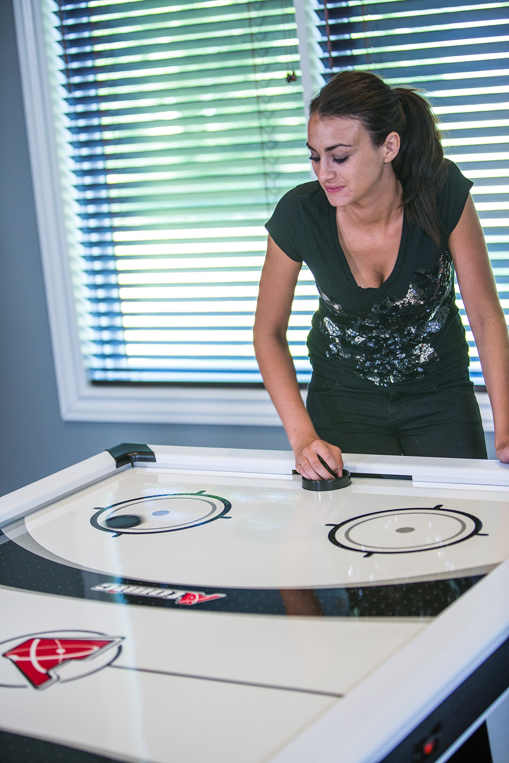 7' Air Hockey Table with Electronic Score Keeping with