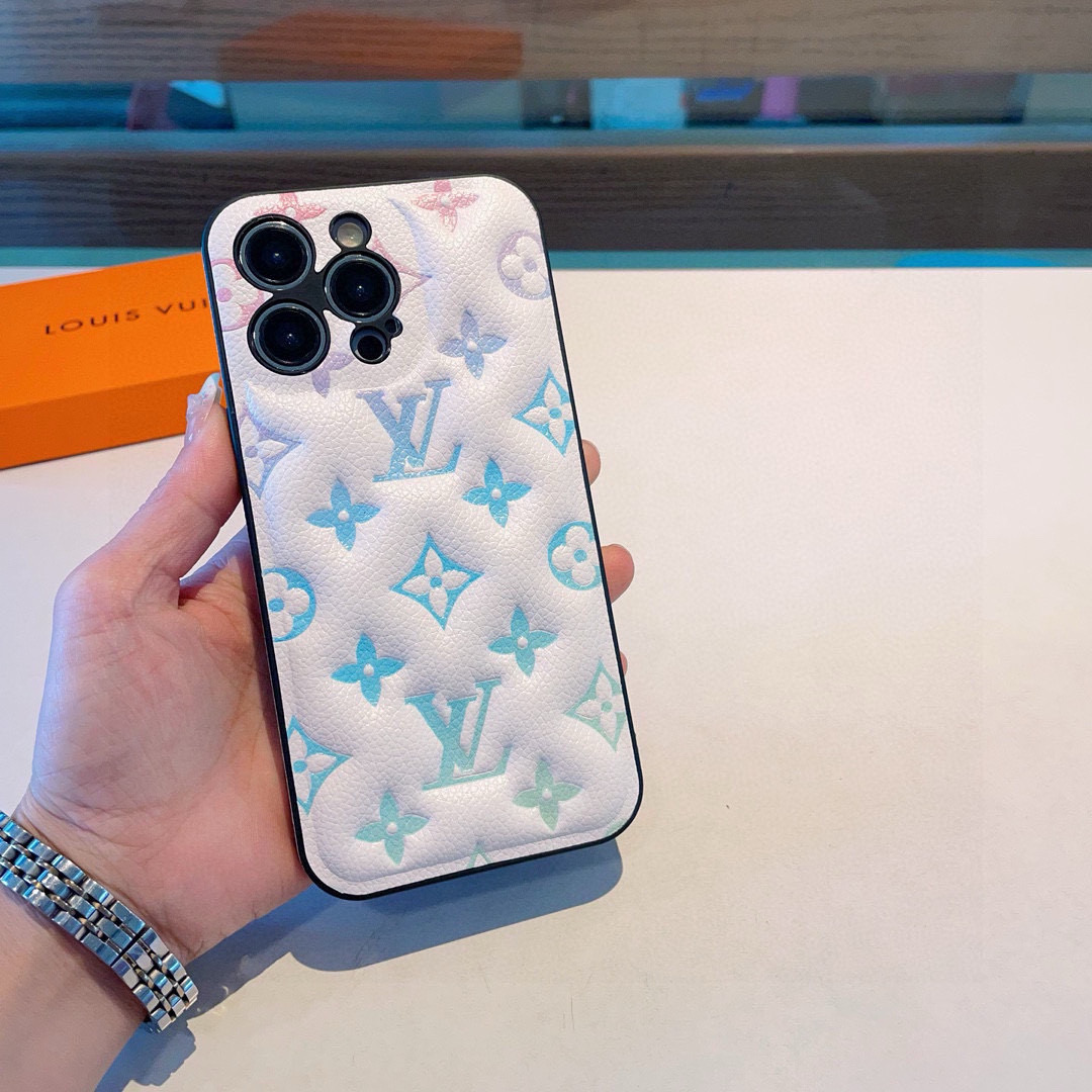 Louis Vuitton Pastel Embossed Monogram Luxury Phone Case