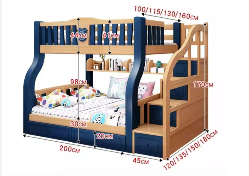 Twin Full Twin double over double Bunk Beds for Kids adult with