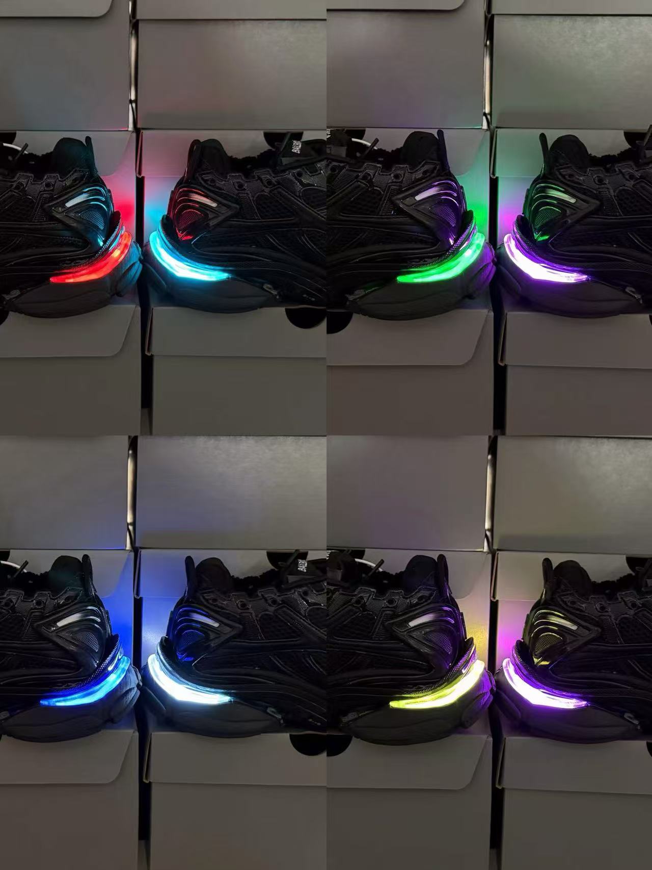 In Stock Balenciaga Runner Led Sneaker Black