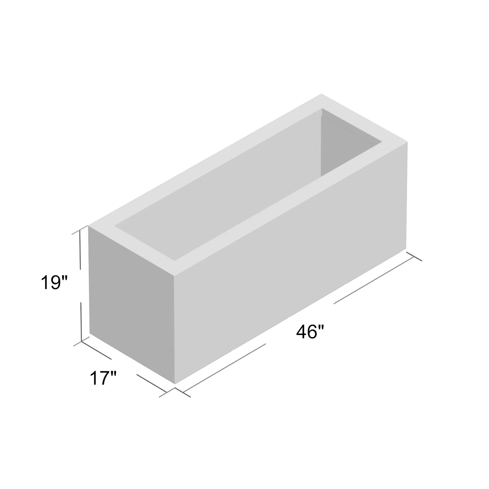 Smyrna Tall Polymer Planter Box