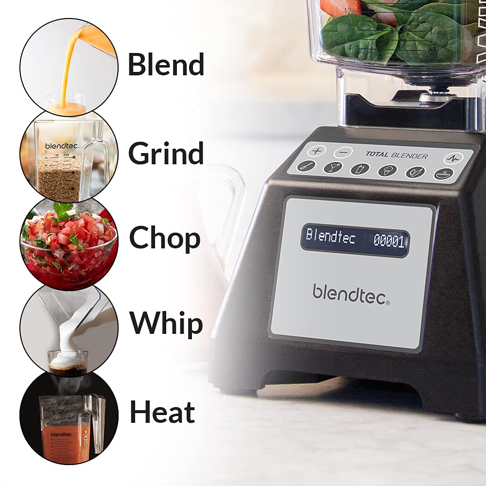 Designer Series Countertop Blender, WildSide & Go Jars Black
