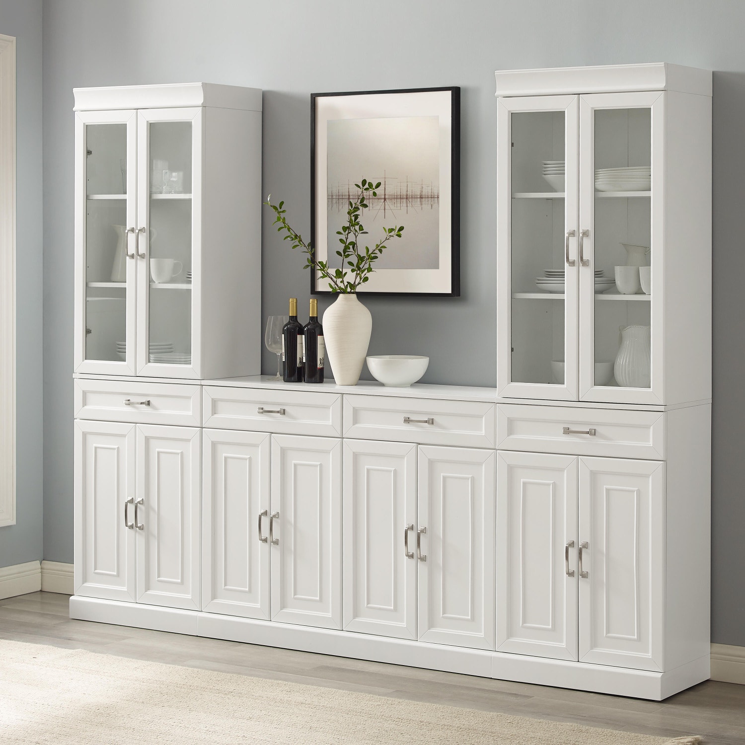 Crosley Furniture Stanton 3-Piece Sideboard and Pantry Set