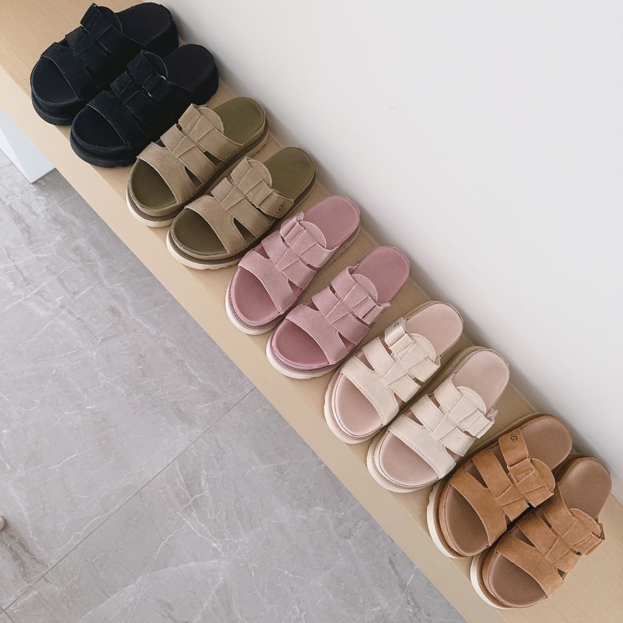 Three-Strap Slippers
