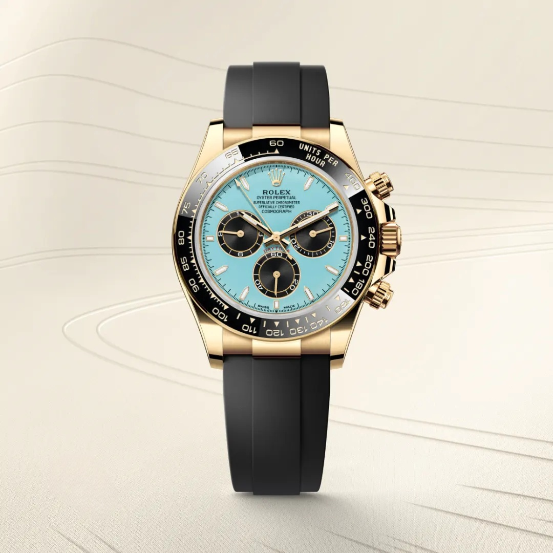 【Super Clone】Rolex Cosmograph Daytona Oyster, 40 mm,Blue, yellow gold Reference m126518ln-0014