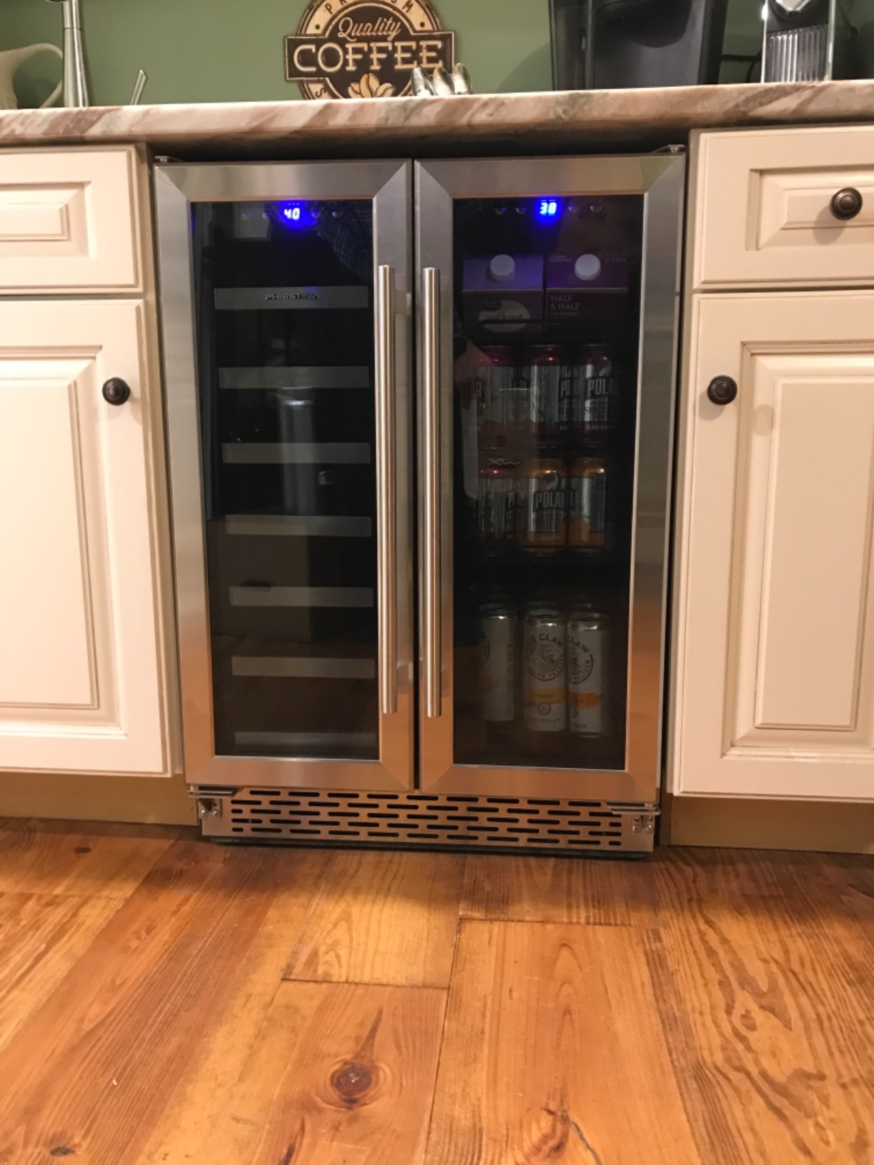 Phiestina 24 Inch Under Counter Wine Cooler - Built-In Dual