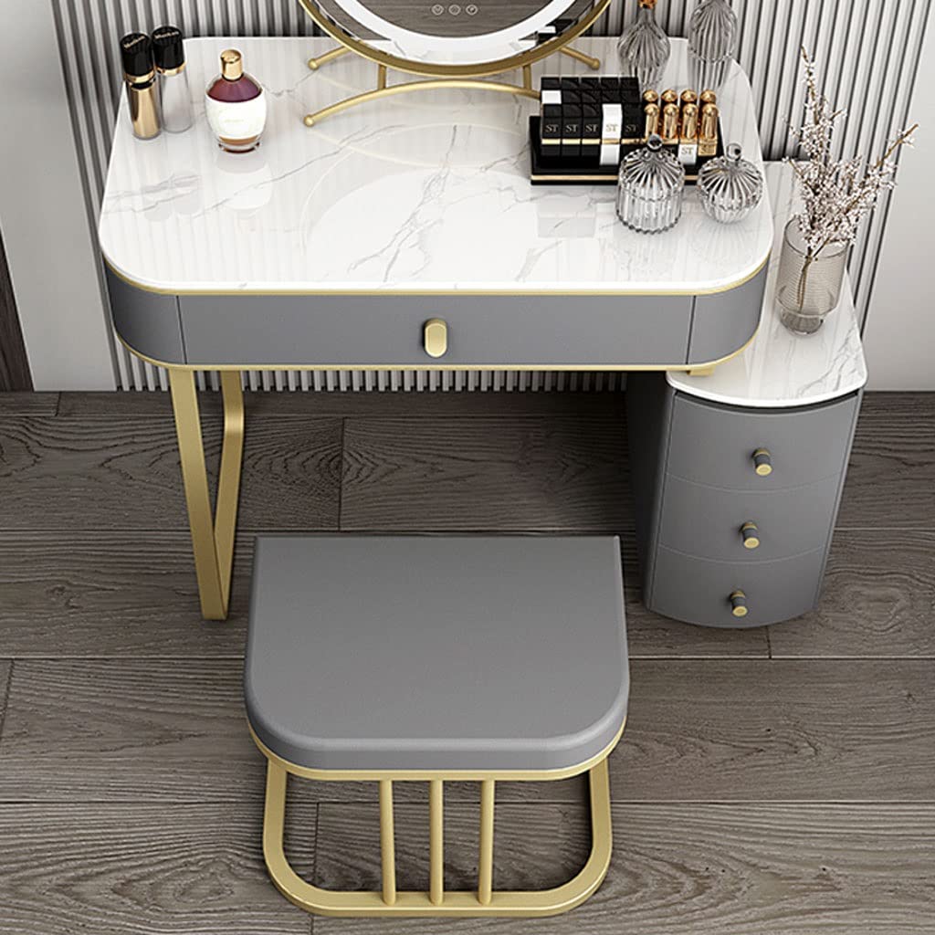 Makeup Vanity Vanity Table Set Slate Bedside Table Integrated