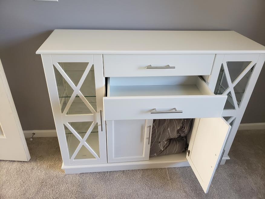 Wood 47 Inch Sideboard Buffet Storage Cabinet Console Sofa Table