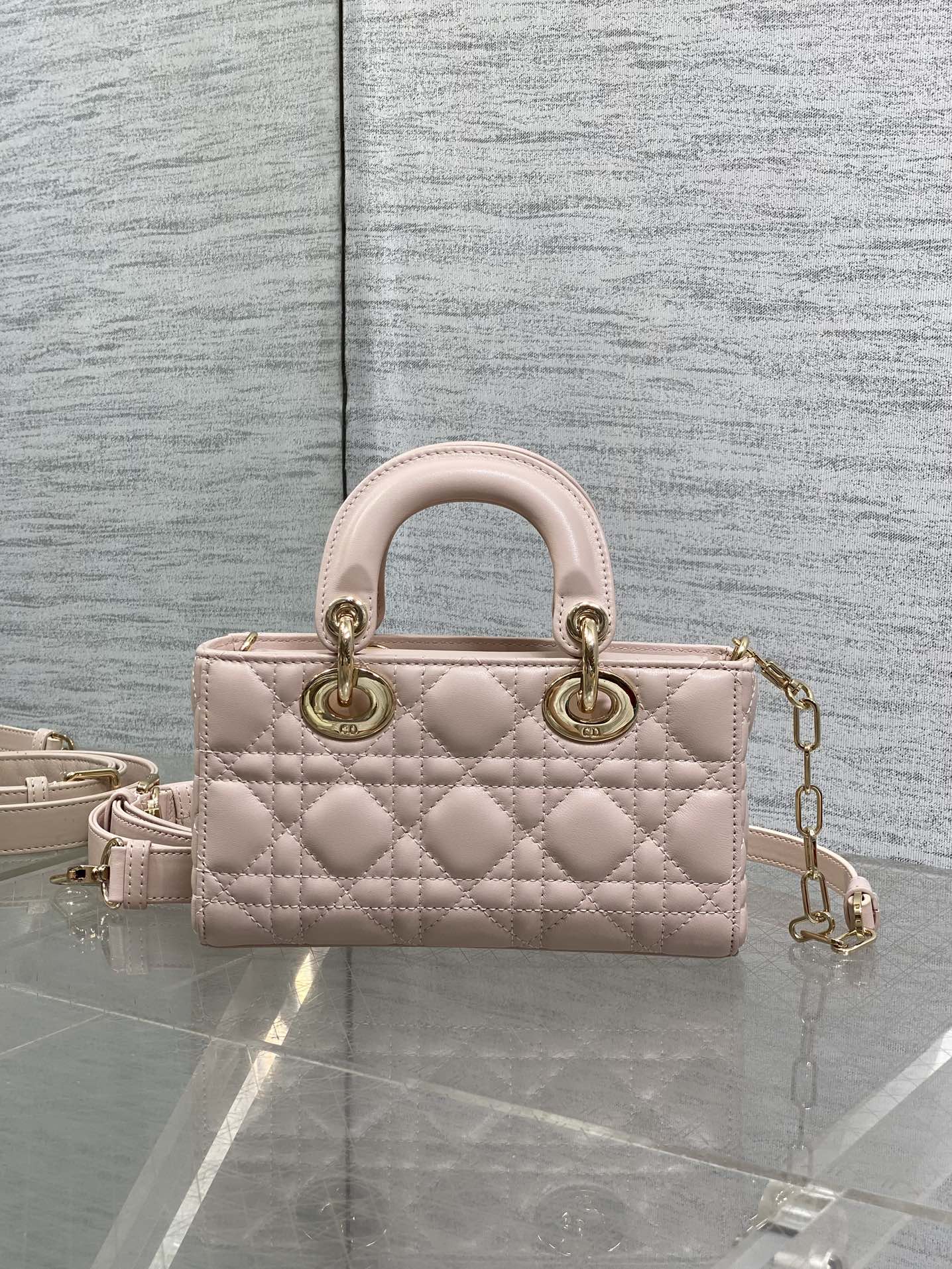 Dior Lady Mini Blush Pink Bag