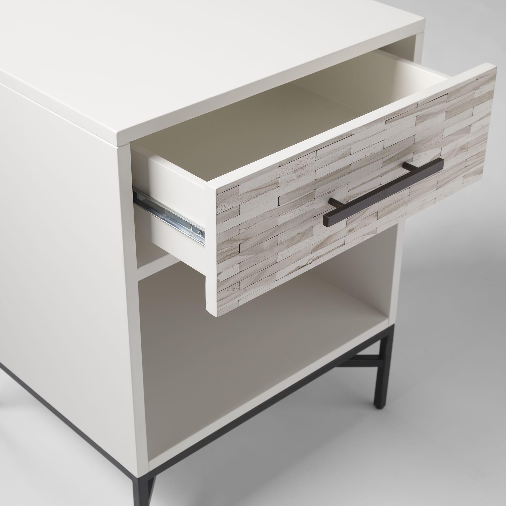 Wood Tiled Nightstand (20