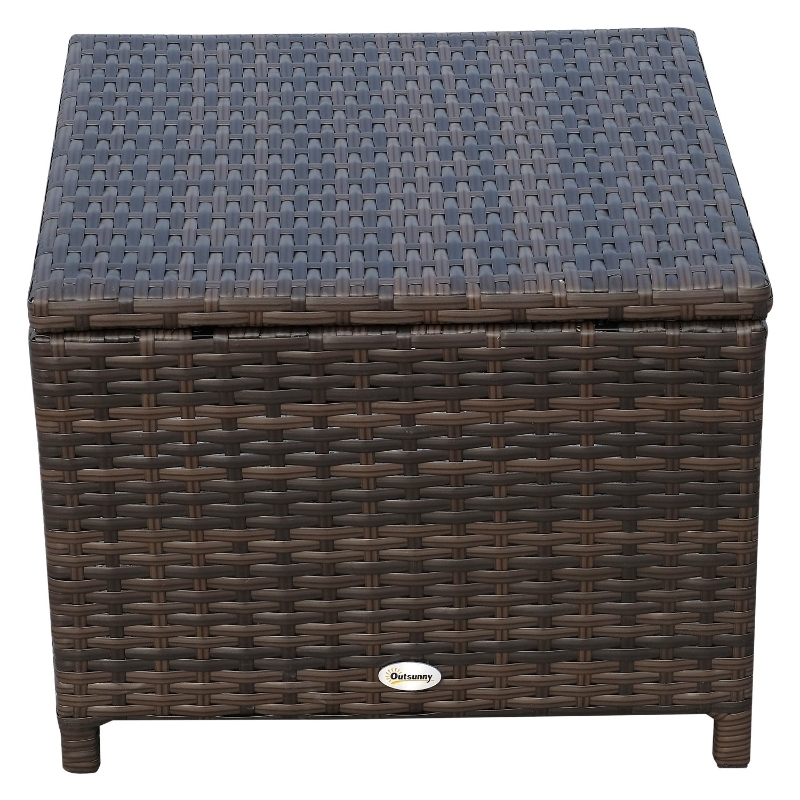 Patio Dining Sets Space Saving Rattan Chairs with Glass Table