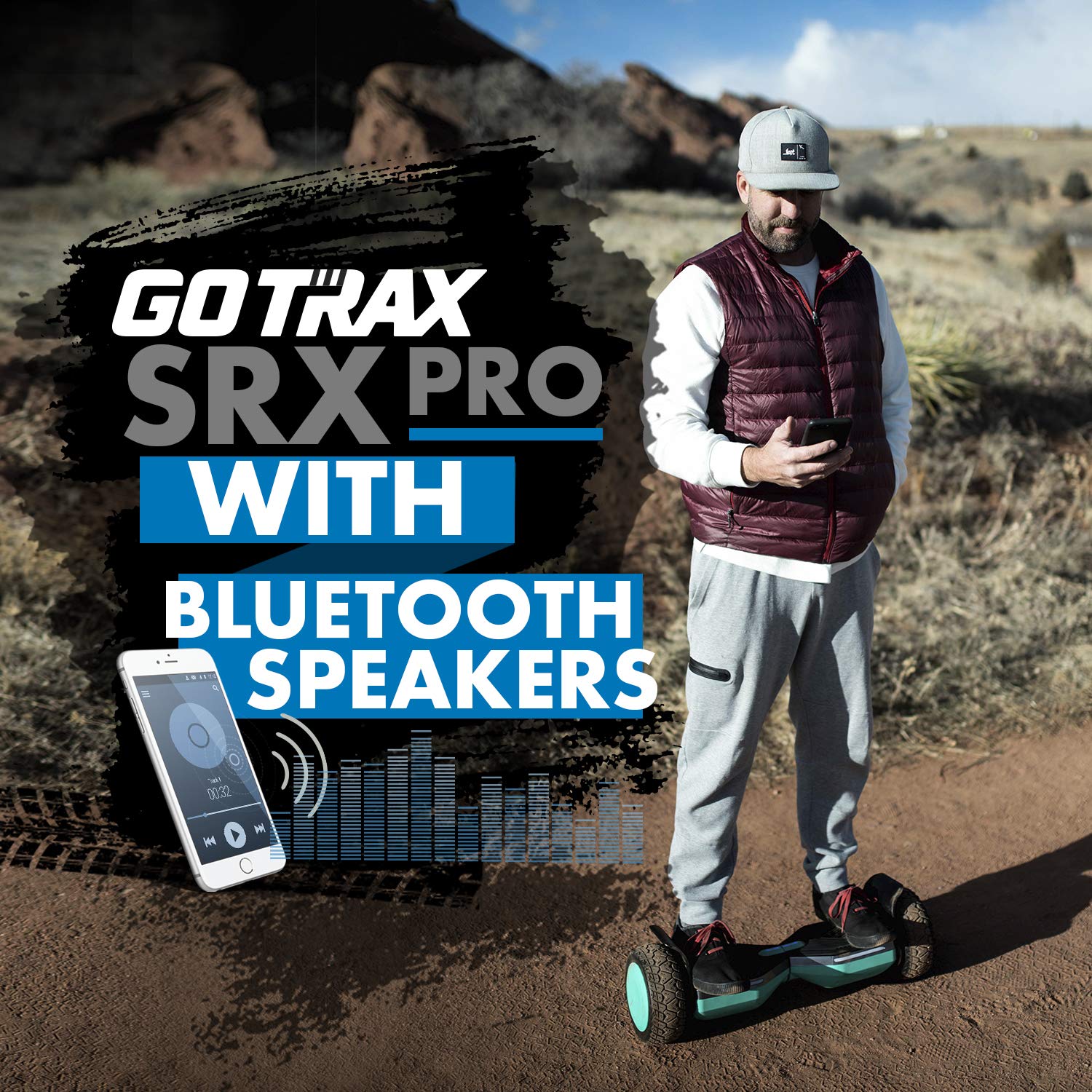 All Terrain Self Balancing Scooters with Music Speaker
