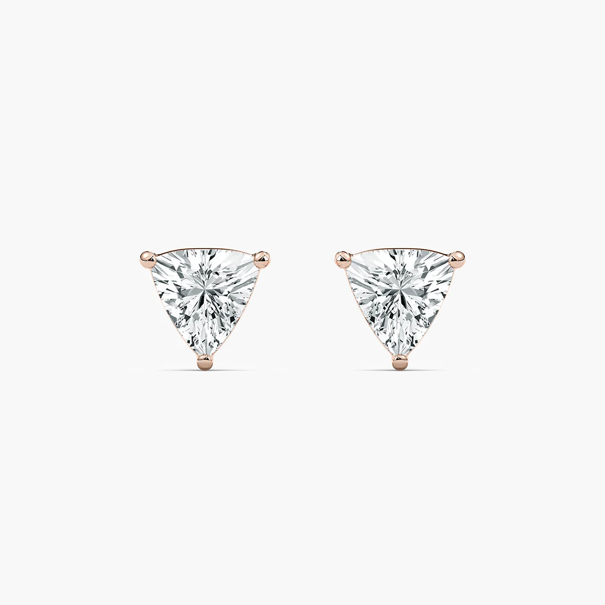 2/5 ctw Trillion Lab Grown Diamond Stud Earrings