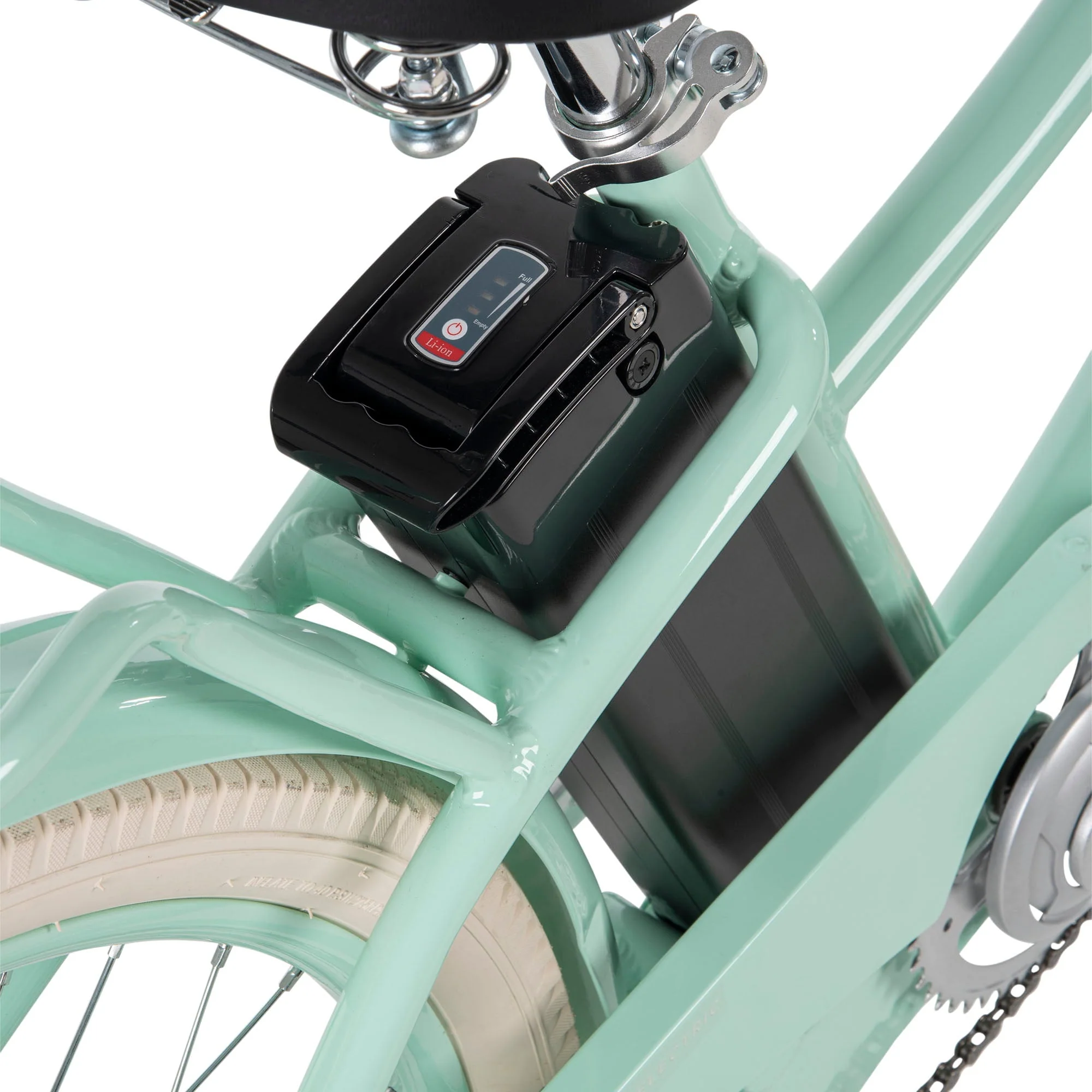 Huffy Nel Lusso 26in Electric Cruiser Bike, 350W, Mint Green