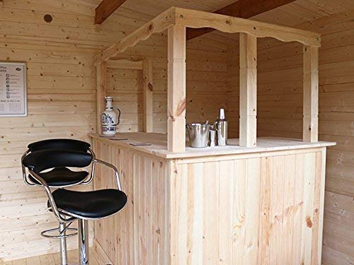 Corner Bar Counter Man Cave Home Bar Party Barware Wood Summer