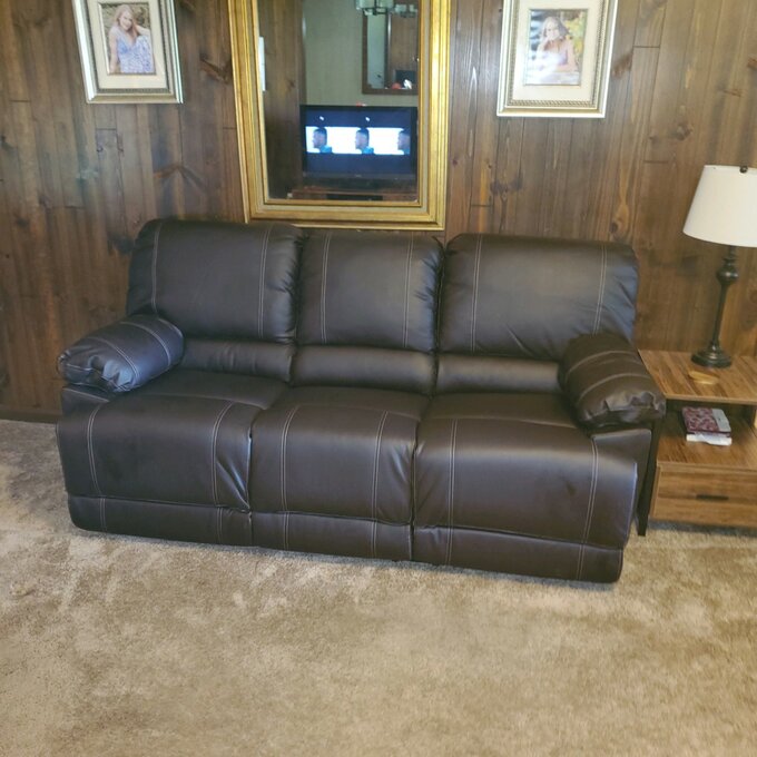 Edgar 81'' Vegan Leather Sofa